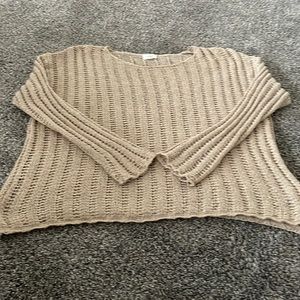 Q & 0 Tan light knit Sweater
